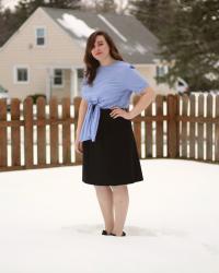 Tie Front Blouse | Workwear Wednesday