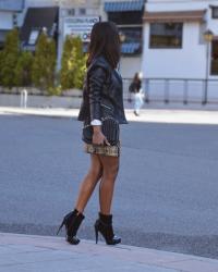 SEQUIN SKIRT-LOOK CON FALDA DE LENTEJUELAS