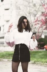 Black Suede Skirt