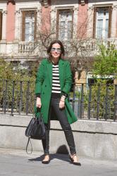 ABRIGO VERDE ZARA