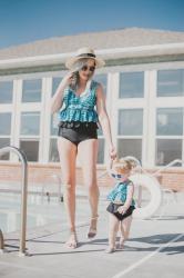 MOMMY & ME SWIMMERS + #WIWT LINK UP! 