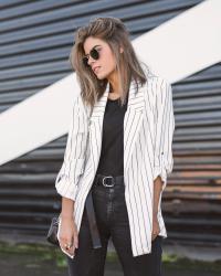 stripes blazer