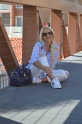 Comfortable Striped Embroidered Shirt