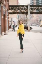 Yellow Bell Sleeve Top (See Jane Wear)