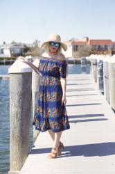 Old Navy Off-The-Shoulder Floral Dress