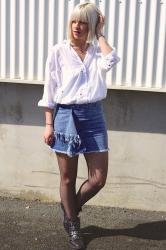 la parfaite petite jupe en jean