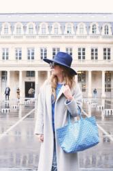 LOOK CON MAXI ABRIGO - PALAIS ROYAL - PARIS