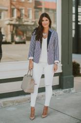 Gingham Blazer