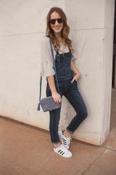 Overalls and a Ruffle Tee 