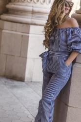 Striped Jumpsuit