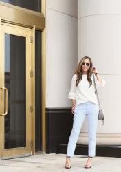 Ankle pants + sandals