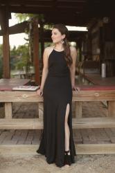 Black Halter Maxi Dress