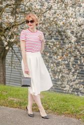 A Simple, Pretty Way to Style a Classic Breton T-shirt #iwillwearwhatilike