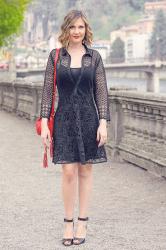 Scamiciato in pizzo nero – Black lace shirt dress (Fashion Blogger Outfit)