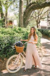 Blush Dotted Maxi Dress