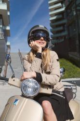 Speeding through Milan with Peuterey and Vespa