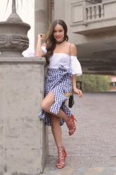 Gingham skirt