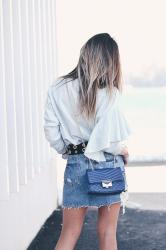 Falda Denim Zara