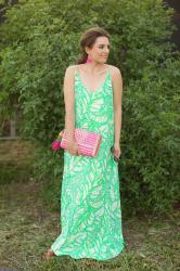 Tropical Tassel Maxi Dress