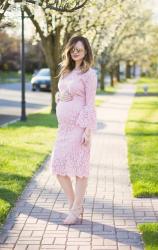 Pink Lace Dress with Rachel Parcell Spring Collection