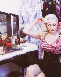 Retro Red || Secrets in Lace Gingham Bullet Bra