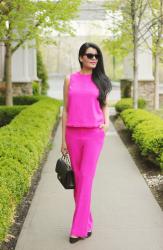 Lookbook - Victoria Beckham For Target Pink 'Suit'