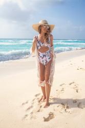 Floral Cutout Swimsuit 