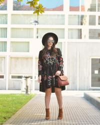 Black Floral Dress