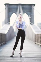 Brooklyn Bridge Betty || SIL Black Gingham Bullet Bra