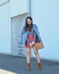 Red Leather Skirt