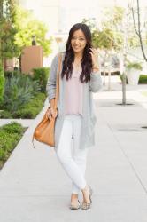 Remix Your Wardrobe With White Bottoms + My Favorite White Jeans + This Blush Top is Almost Back