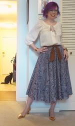 Faux Batik Peasant Outfit