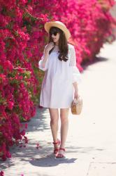 White Eyelet Summer Dress