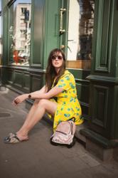 Outfit: perfect vintage yellow dress