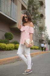 Old Navy striped top