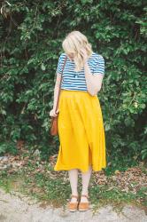 mustard madewell midi