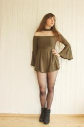 Off shoulder Playsuit