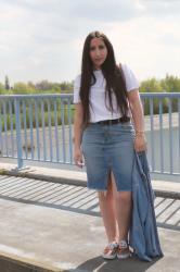 OUTFIT OF THE DAY : THE DENIM SKIRT 
