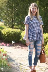 Gingham Bow Back Top & Confident Twosday Linkup 