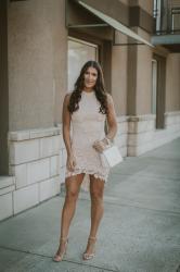 Lace High Low Dress