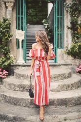 Striped Jumpsuit in Ravello