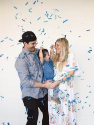 {Baby #2 Confetti Gender Reveal}