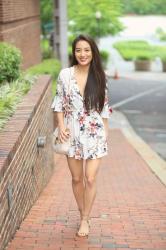 The Perfect Spring Romper + Giveaway: Wearing My Latest FOTD on SS