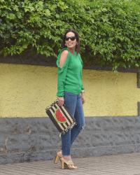 GREEN AND WATERMELON OUTFIT