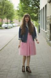 Pink tulle skirt