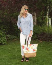Biggest Summer Trend: Straw Bags (& TFF Linkup)