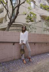 Striped Paige Jeans & A Button Down