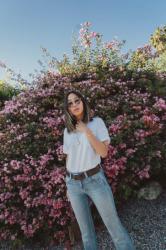 Blue Jeans and White Tee