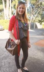Wearing Camis in Autumn with Layers, LV Speedy and Skinny Jeans
