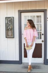 Pink Gingham Top